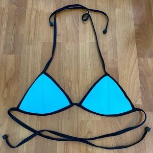 Triangl Light Blue Bikini Top